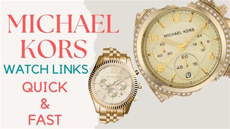 adjust michael kors watch|michael kors watch link removal.